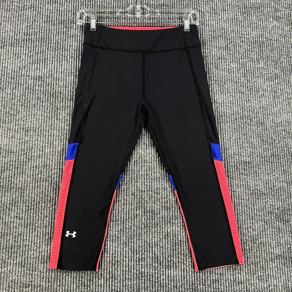 Under Armour Leggings Womens Size Small Black Blue Pink Compression Heat Gear